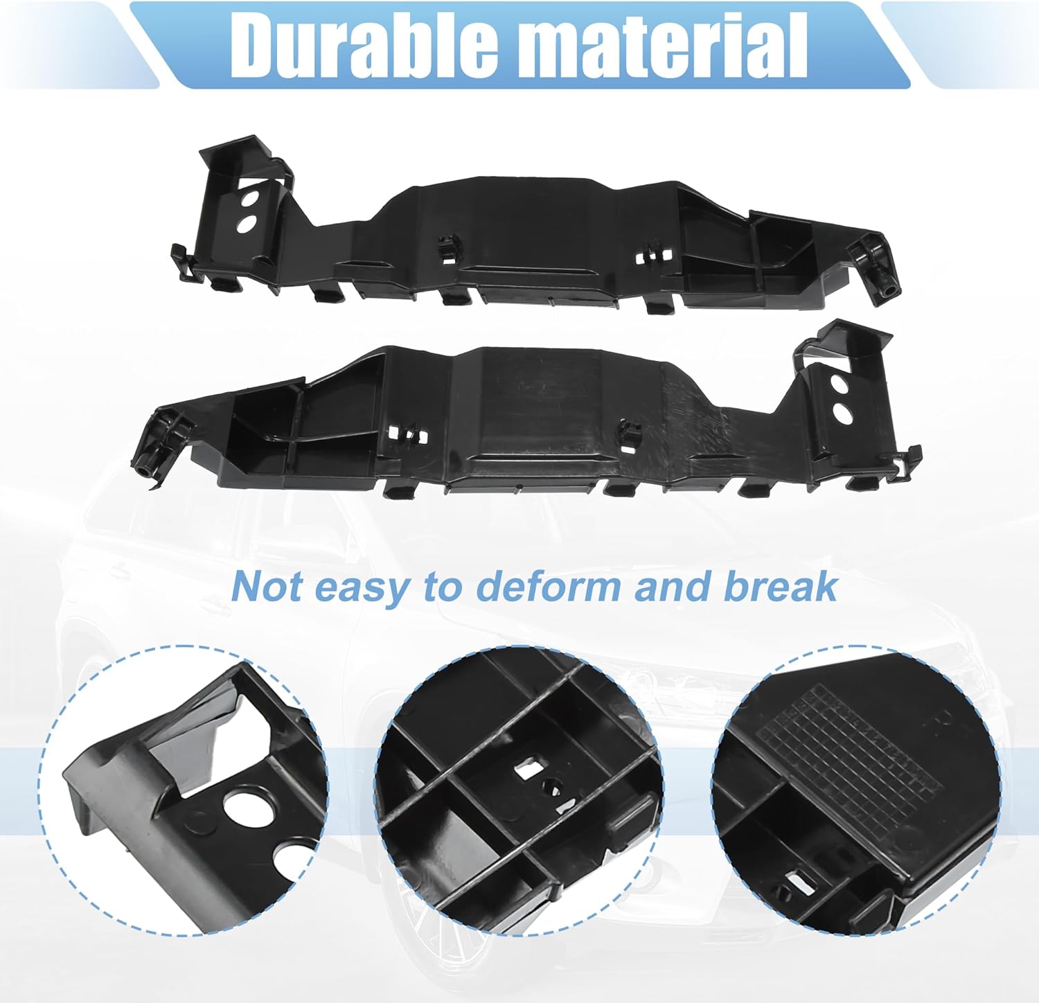 X AUTOHAUX 1 Pair Left and Right Side Front Bumper Mounting Support Bracket No.71732-63J00/71731-63J00 for Suzuki Swift 2005-2011