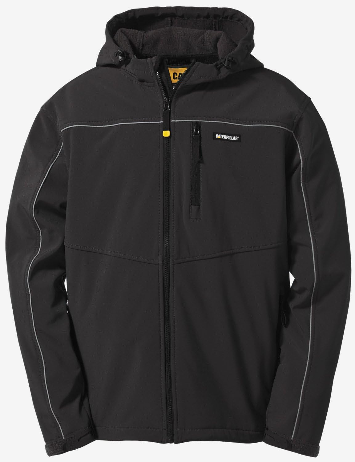 Caterpillar Chamarra con Capucha Softshell Chamarra, Color Gris, Talla