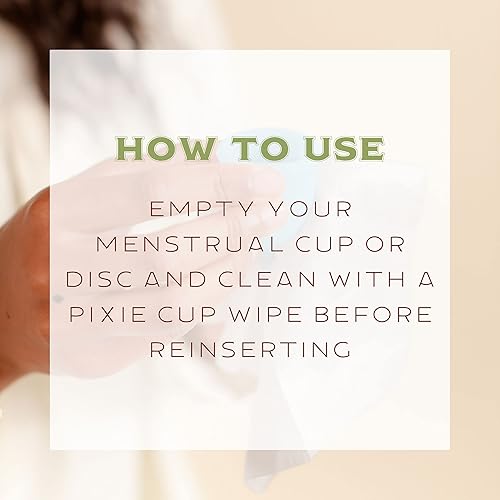 Miniatura 6 de Toallitas para tazas menstruales  On The Go Public Bath Femenine Toallitas  Seguras en tazas de período y discos menstruales  biodegradables,