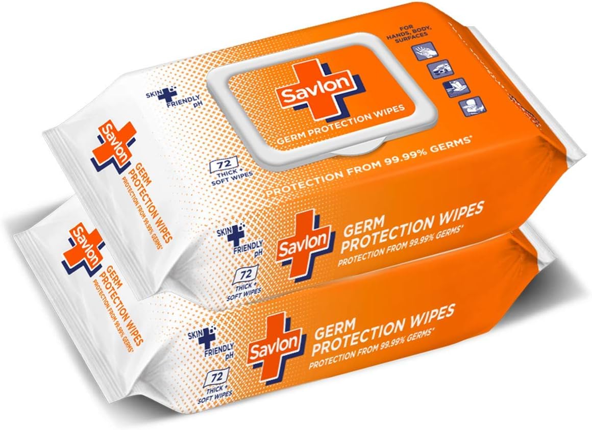 Germ Protection Wipes - 72s Pack (Pack of 2)