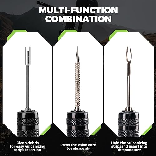 Miniatura 5 de ROCKBROS Kit de reparación de bicicletas Kit de reparación de neumáticos sin cámara para bicicleta de montaña y bicicleta de carretera