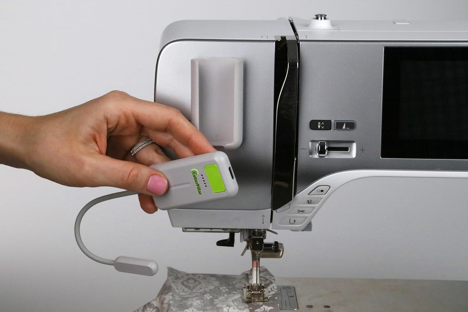 Cutterpillar Flex Light Flexible LED Sewing Machine Light — Craft & Quilting Light with 3 Brightness Levels, USB-C Rechargeable Gooseneck & Magnetic Mount — Ideal for Sewing, Quilting & Craft Tables