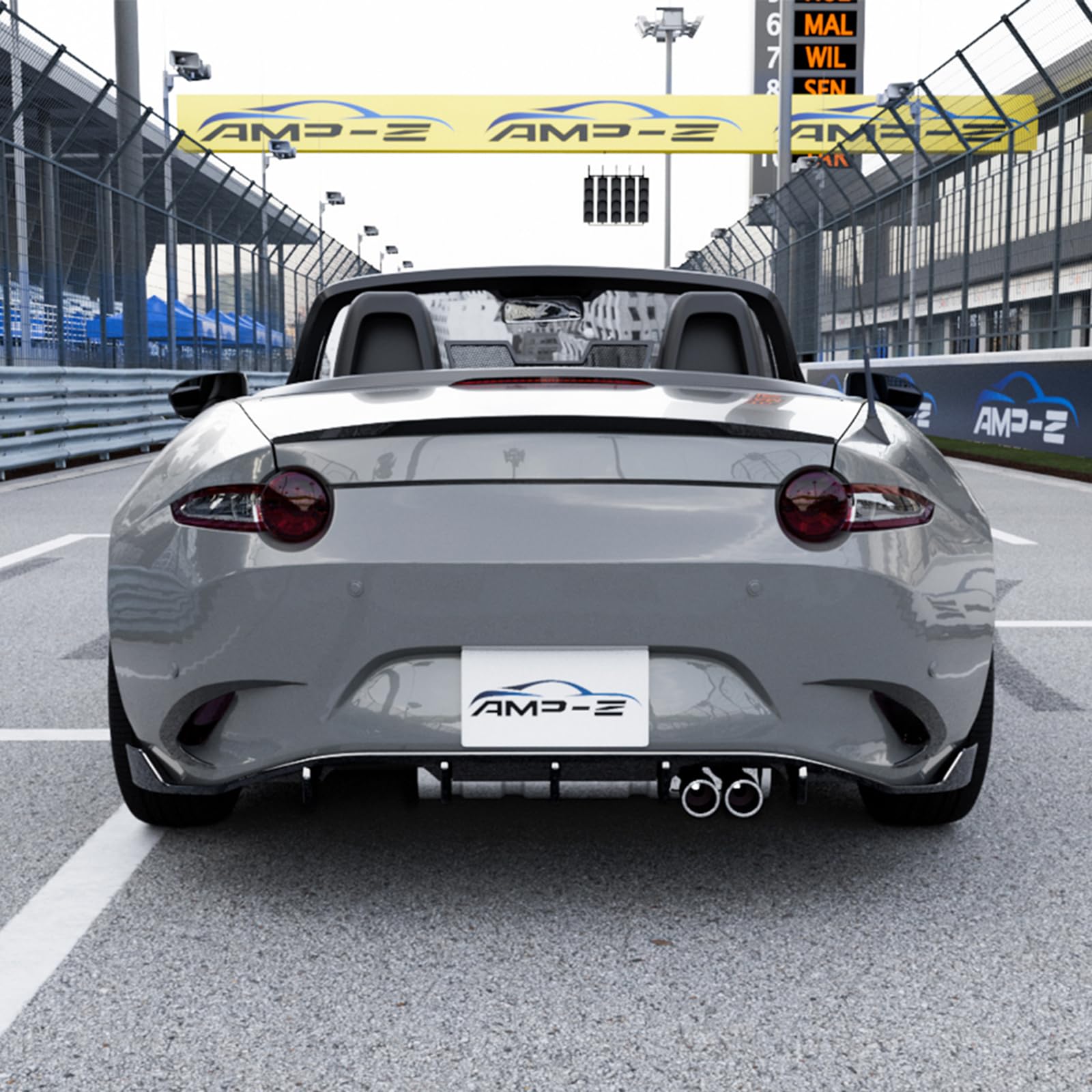 Diffusore paraurti posteriore per Mazda MX-5 Miata ND 2016-2026 Bodykit nero