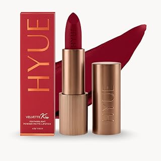 HYUE Velvette Kiss Matte Bullet Lipstick | Mulberry Chic | Feather Light & Powder Finish | Long-Wear Intense Color | with ... Price In India