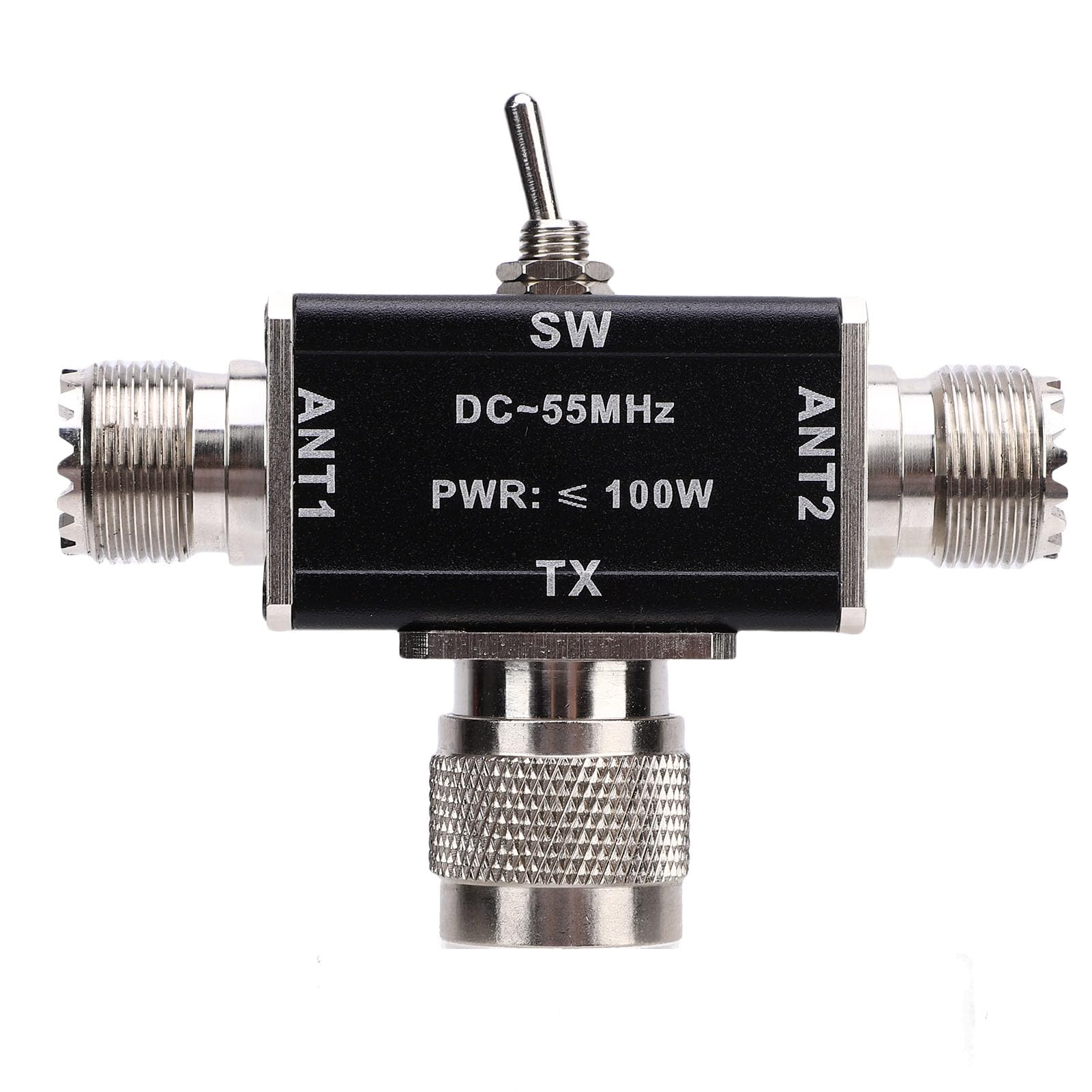 YWBL-WH Interruptor de Antena Coaxial de 2 Vías, Aleación de Aluminio, Selector de Señal RF, Potencia de 100 W, para YouKits,