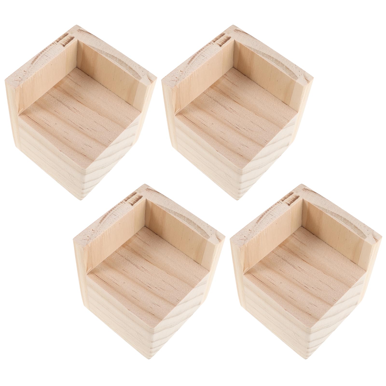 Rehausseurs de lit pour bébé en bois naturel 6x6 cm par lot de 4 pièces pour meubles