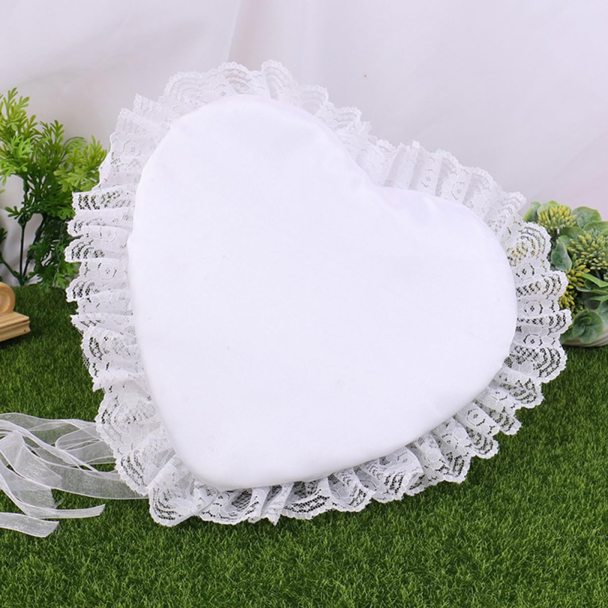 Cabilock 3 Cuscini Decorativi in ​​pizzo Floreale in Stile Occidentale Per Matrimonio Per Cerimonia Di Fidanzamento