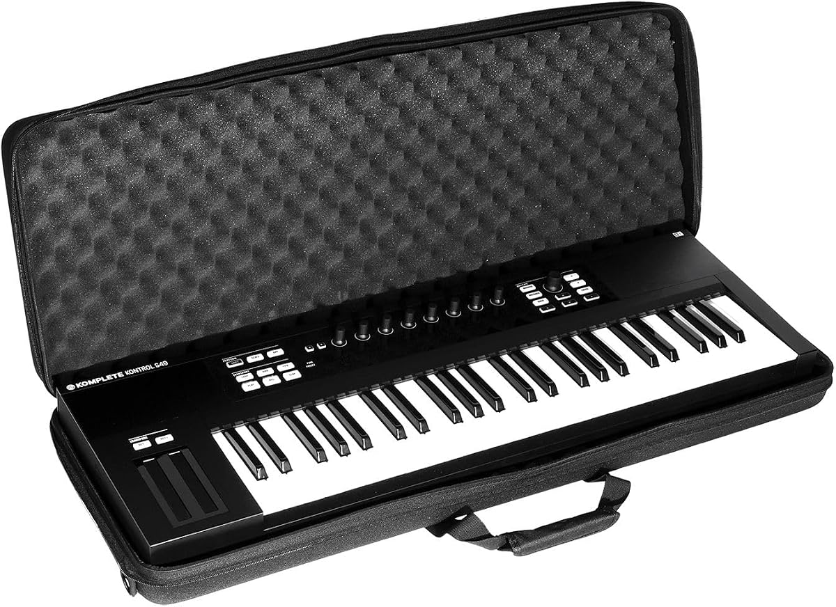 UDG Creator Hardcase 49 Keyboard - EVA Durashock Protection Case, Black (U8306BL) | Road-ready gear protection; Creator EVA hardcase with custom foam and water-repellent laminated nylon