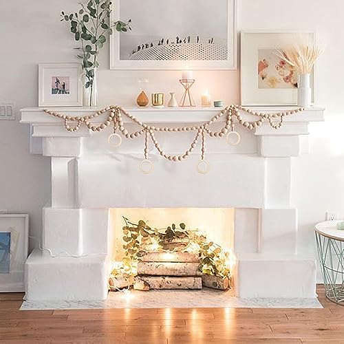 Miniatura 6 de Craftdady 40 colgantes redondos planos de madera sin terminar de 3.150 in de círculo grande para anillos de enlace para bricolaje, joyería,