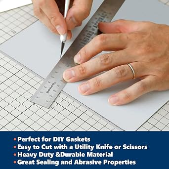 WochiTV Translucent Silicone Rubber Sheet, 12 Wide x 1/8 Thick x 12 Long High Temperature Rsistant Rubber Mat for DIY Gaskets Material, Pads, Sealing, Cushion, Microwave Oven Protection