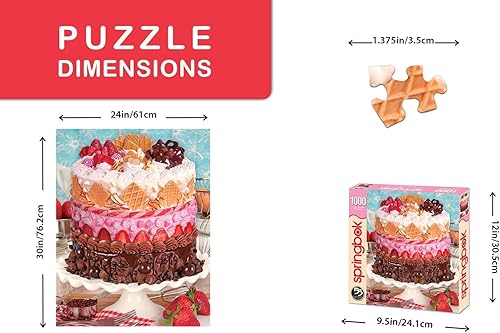 Miniatura 2 de Springbok 's 1000 piezas rompecabezas glaseado en el pastel - Hecho en Estados Unidos