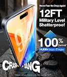 UltraGlass UNBREAK Top 9H+ Tempered Glass Screen Protector for iPhone 15 Pro [No.1 Military Grade, Shatterproof & More Durable], 15 Pro Tempered Glass Screen Protector, Coverage