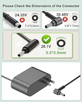 Dyson - チャージャー Amazon.com: Charger for Dyson Cordless Vacuum V6 V7 V8 DC58