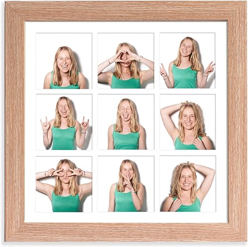 Vista 87 de YK Artwood Impresiones en lienzo personalizadas con tus fotos, marco de collage de 9 fotos, marco personalizado de 16 x 16 pulgadas, marco moderno