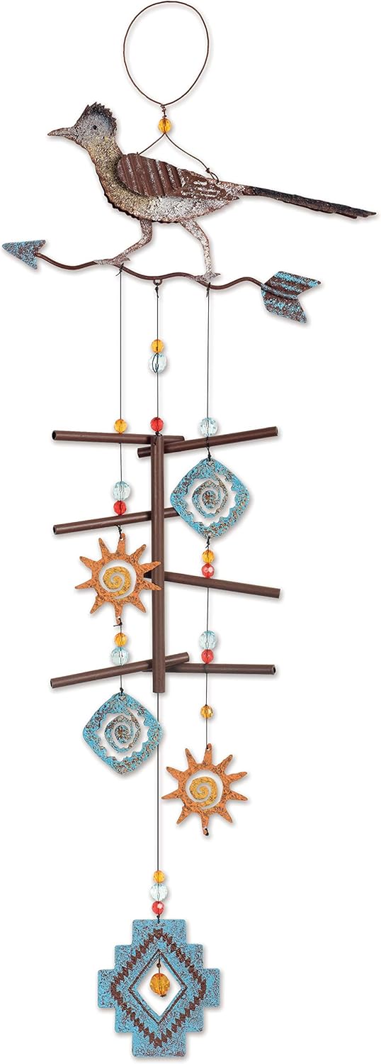 Sunset Vista Designs Roadrunner on Arrow Wind Chime, 28
