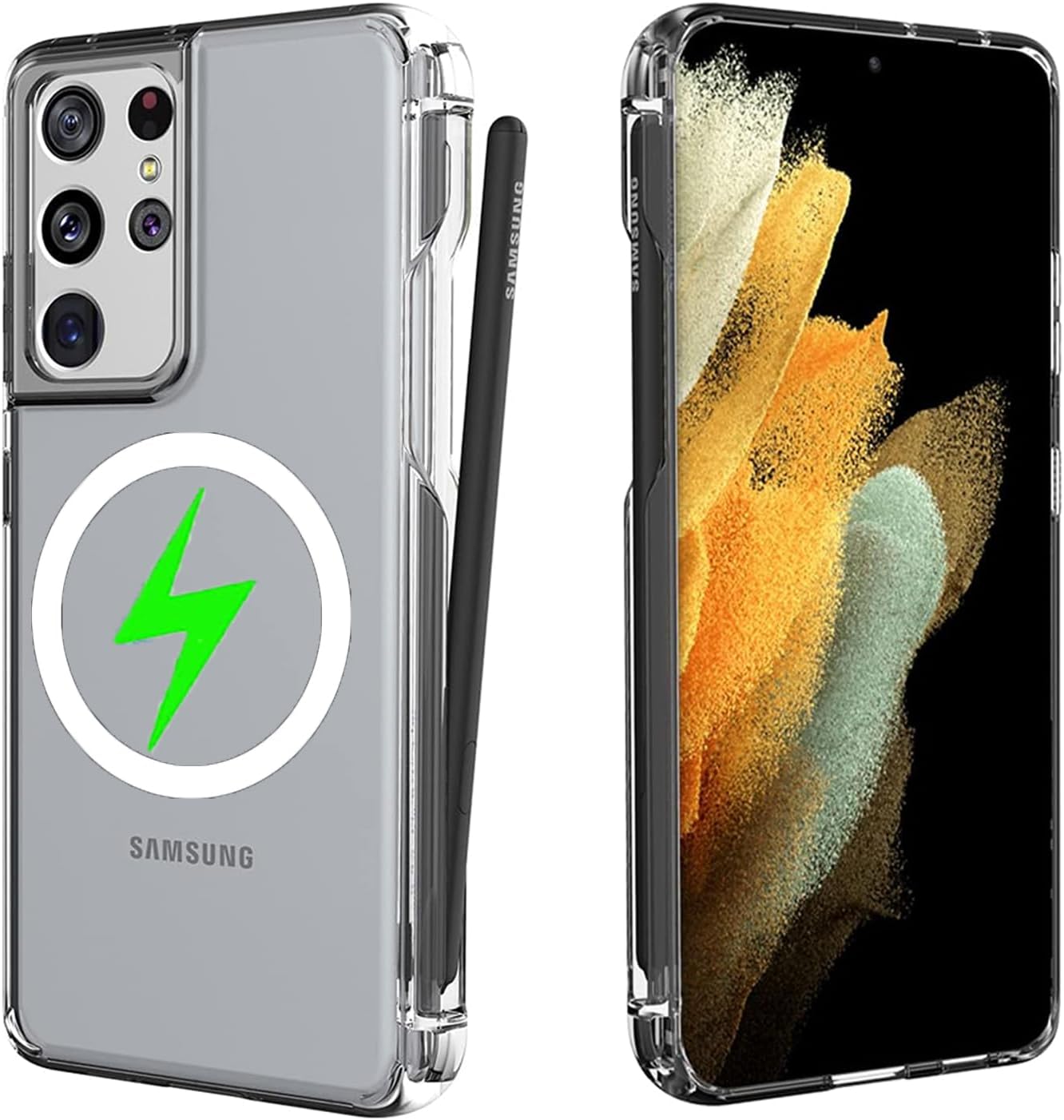 Smart Clear Samsung S21 Ultra Case Pen Samsung S21 Samsung Smart