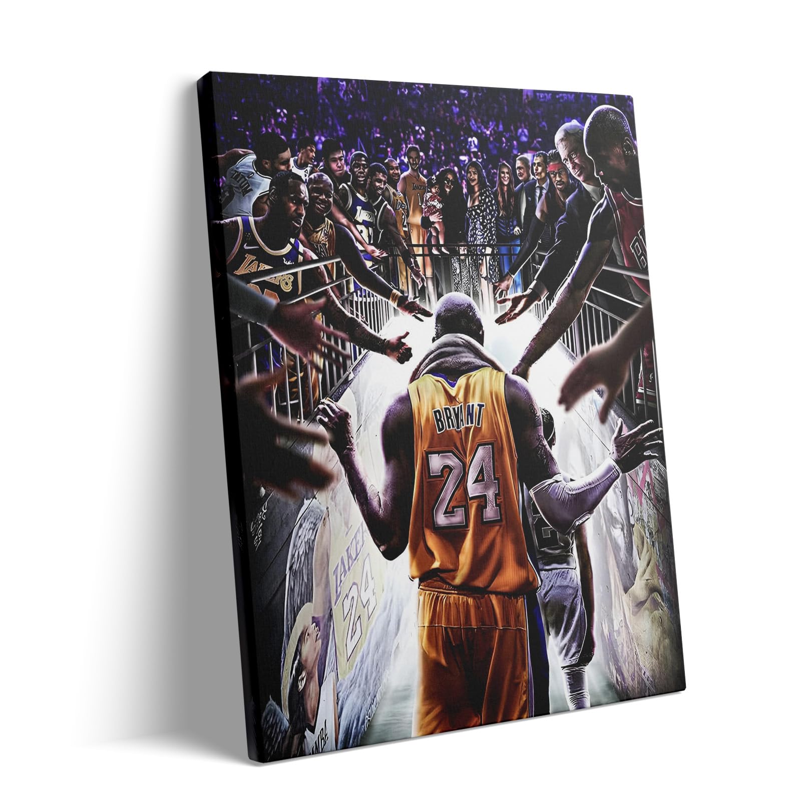 Kobe Bryant Farewell Canvas Wall Art - Mamba Mentality Wall Art Inspirational Poster Print - Motivational Wall Decor for Home, Office, Game Room. As