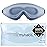 MyHalos Sleep Mask - Eye Masks for Sleep - 100% Blackout Sleeping Mask for Women, Men & Side Sleepers - 3D Sleeping Eye Mask for Zero Pressure - Award Winning Design, Eyelash Friendly & Breathable
