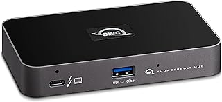 OWC Thunderbolt Hub, 5 Port, 60W Charging, (3) Thunderbolt 4 (USB-C), USB 3.2 Gen 2 Type-A, Compatible with M1 Macs, Thunderbolt 3 Macs, and Thunderbolt 4 PCs, USB4 Machines