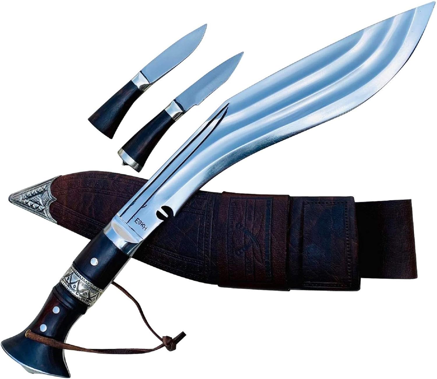 Genuine Full Tang Hand Blade Khukri Knife 12 3 Fullers Farmer