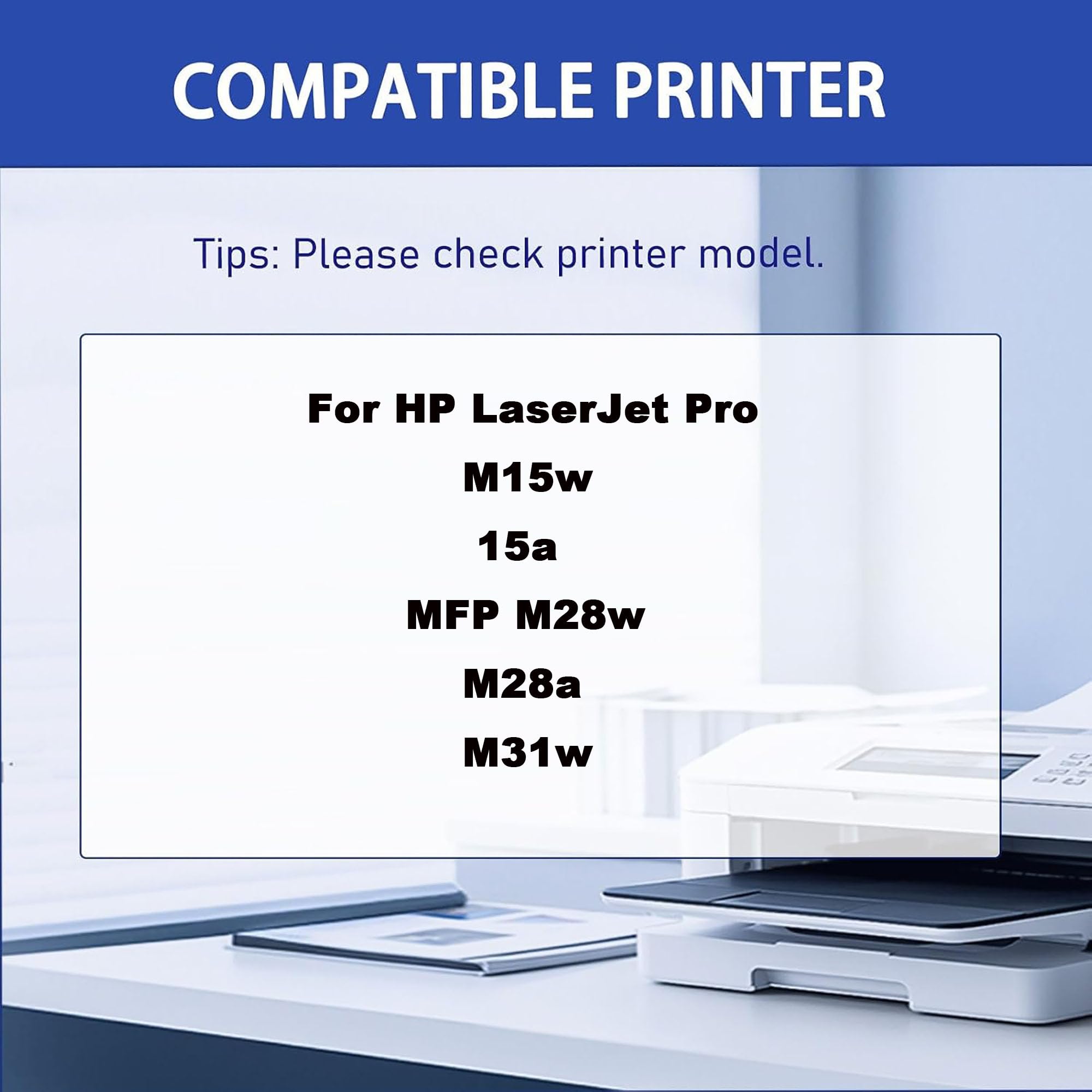 Cartuccia toner compatibile M28-M31 di ricambio per stampante per HP LaserJet Pro M15w/15a/MFP M28w/M28a/M31w, facile da installare e utilizzare, 1000 pagine,Black-1pcs