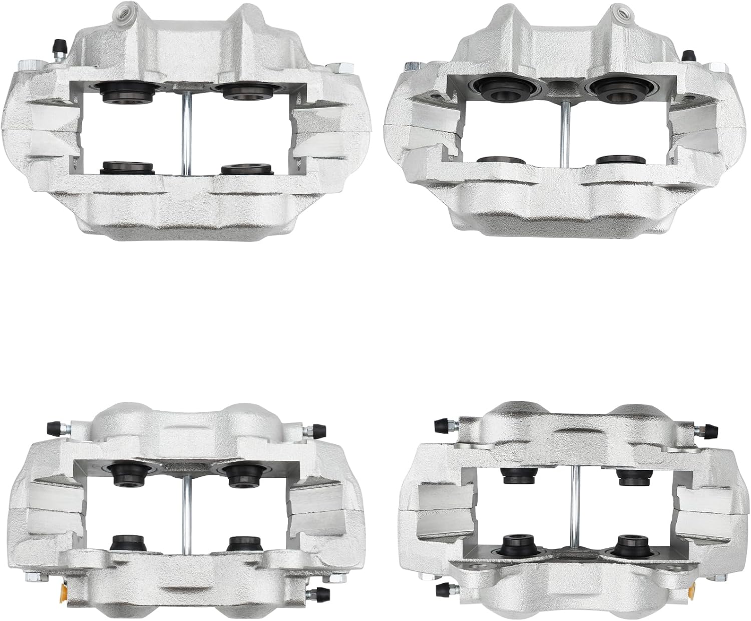 MAYASAF 187016+187017+187019+187020 Front & Rear Left & Right Brake Caliper for Chevy Corvette 1965 1966 1967 1968 1969 1970 1971 1972 1973 1974 1975 1976 1977 1978 1979 1980 1981 1982