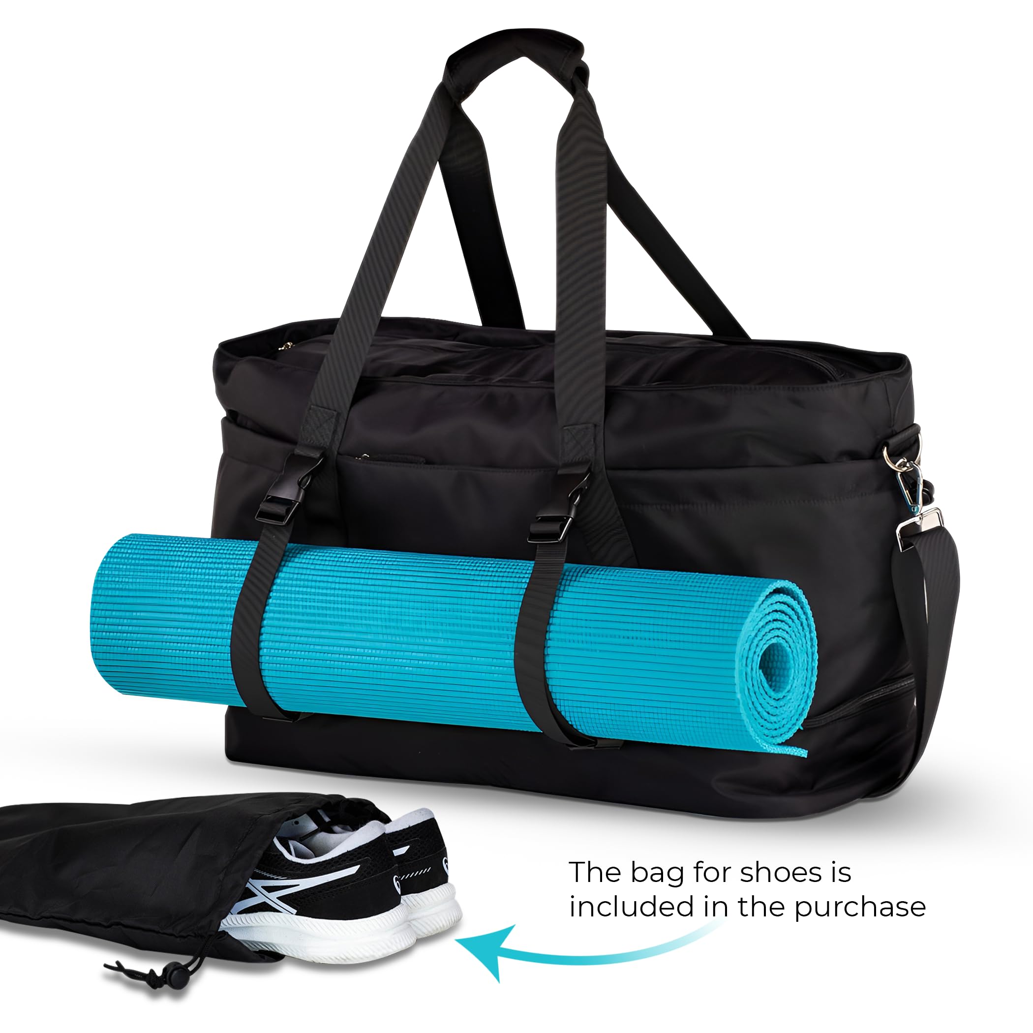 Zen Traveler, borsa per tappetino da yoga, borsa da yoga, borsa per tappetino da yoga, borsa da palestra da donna, borsa da palestra, supporto per tappetino da yoga, borsa da allenamento,