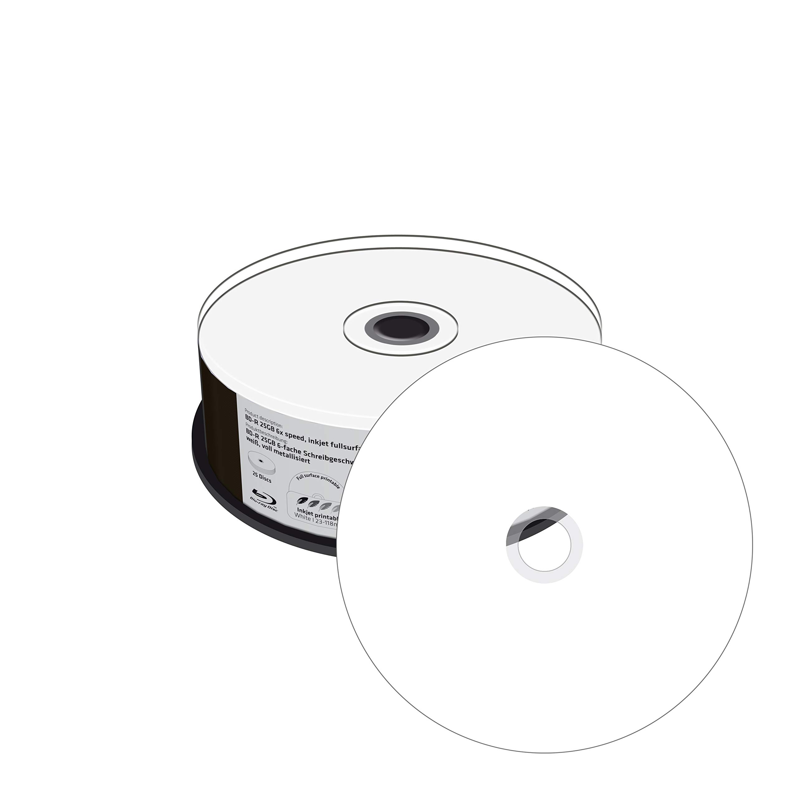 MediaRange MR512 disque vierge Blu-Ray BD-R 25 Go 25 pièce(s) - Disques vierges Blu-Ray (BD-R, 25 Go, Blanc, 6x, Boîte à gâteaux, 25 pièce(s))