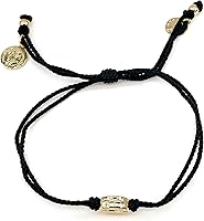 Vista 8 de St Benedict Coin Medal on Adjustable Red Cord Wrist Adjustable Bracelet