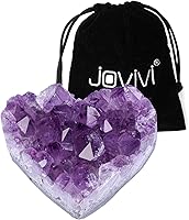 Vista 1 de Jovivi Amethyst Clusters, Natural Raw Amethyst Geode Healng Crystals Stone Rock Crystal Cluster Druzy Gemstone Specimen for Witchcraft