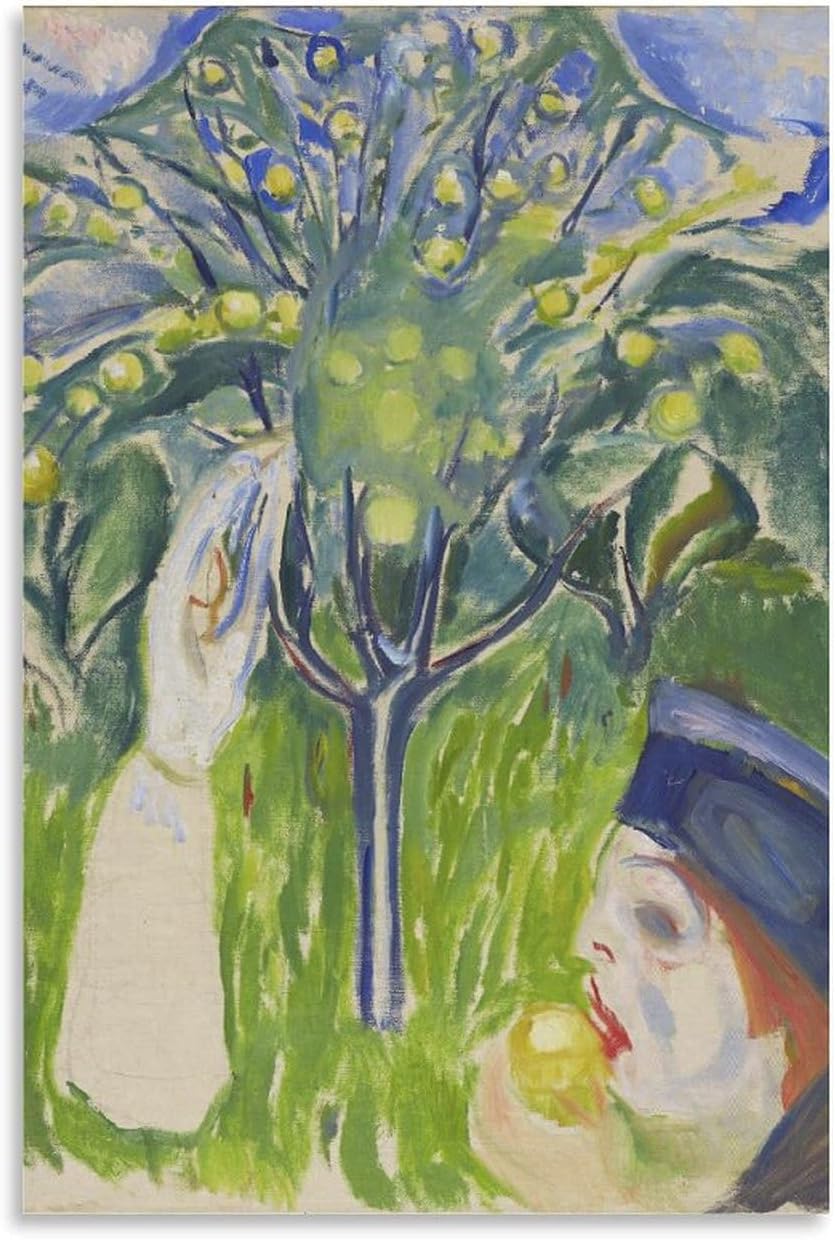 エドヴァルド・ムンク《青いエプロンの2人の少女》ポスター 印刷