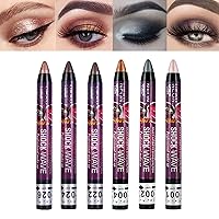 Vista 10 de MEICOLY Sombra de ojos verde en barra para el día de San Patricio, accesorios verdes para mujer, sombra de ojos brillante metálica, sombra de ojos