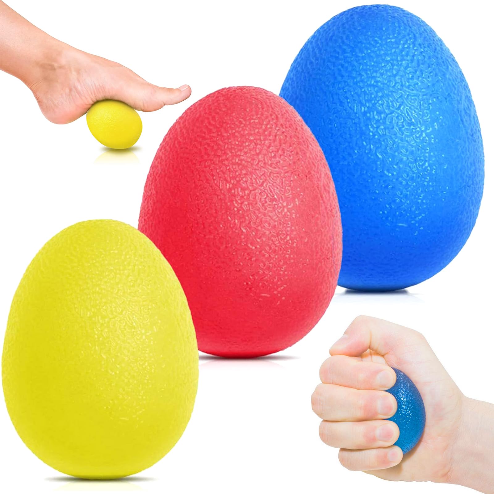 Produktbild von Hand Therapie Bälle, Silikon, Finger, Handgelenk, Stressabbau