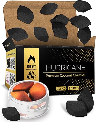Miniatura 31 de Cachimba carbón de carbón de coco – Paquete XL 84 unidades y 2.6 lbs (2.6 libras) – Calidad premium 0.984 in (1x1x1 in) – 100% carbón de coco