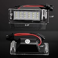 Vista 7 de RUXIFEY Lámpara de luz LED para placa vehicular con resistencia libre de errores Compatible con Chevy Corvette Camaro Equinox Impala Volt Cadillac