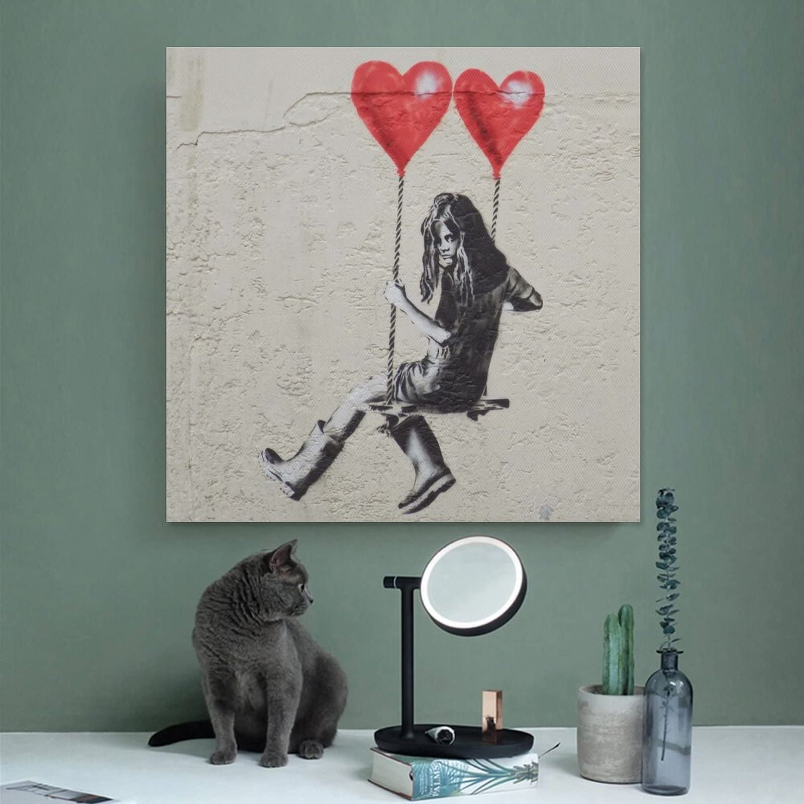 バンクシーポスターBanksy poster「逆立ちする女性」 Amazon.co.jp: Banksy バンクシー 【スウィンギングガール】 アート