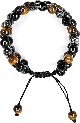 Miniatura 18 de Natural Healing Crystal Bracelet for Women - Mens Bracelet Energy Balancing Gemstones Set - Adjustable Stone Bead Bracelet for Men and Women - Anger