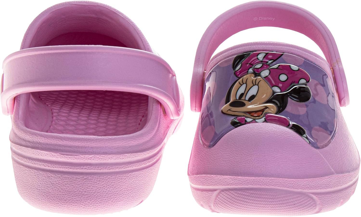 Disney Mickey Mouse and Minnie Mouse Clog Sandals Closed Toe Backstrap Baby Boy and Girl Slip on Slides Quick Dry Water Pool Shoes (Sizes: 2-4 Infant / 5 Toddler) - Image 3
