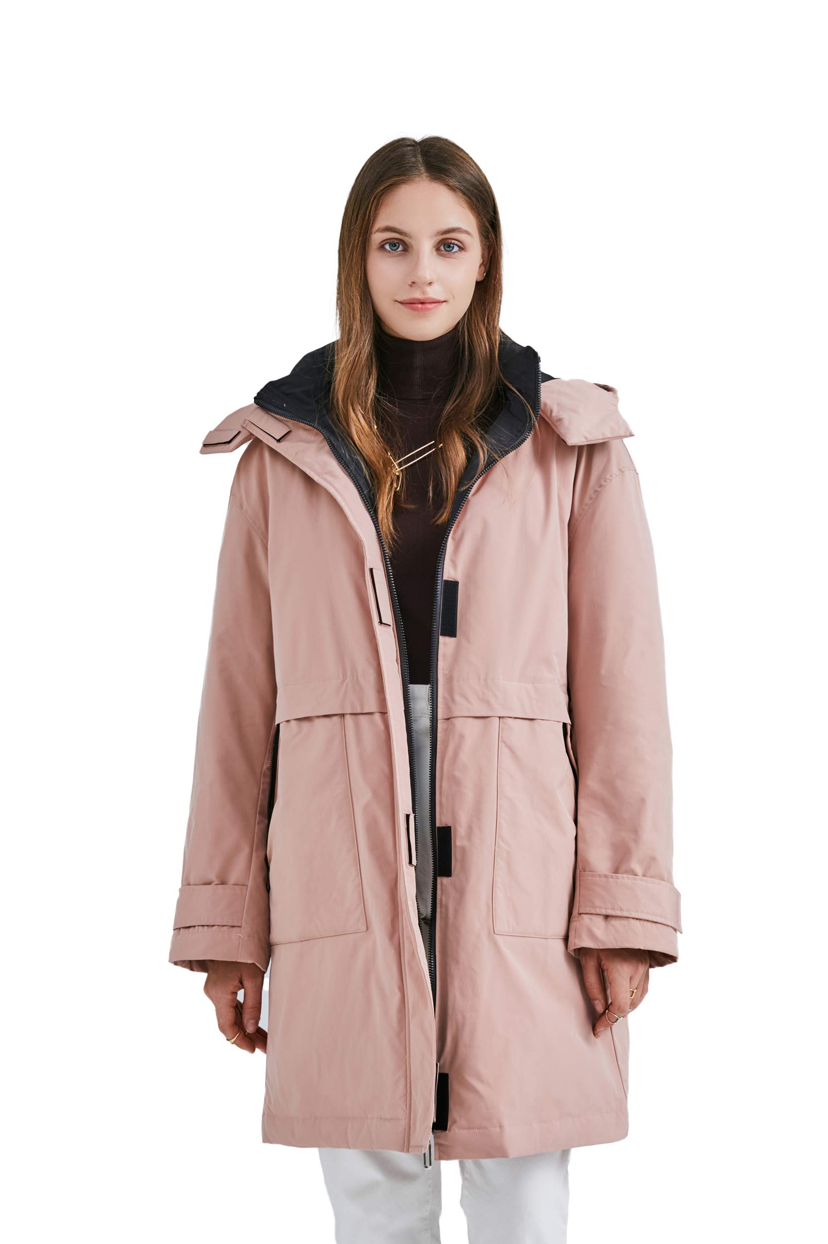 Luzern Goose Women's Down Jacket Warm Winter Coat, Modern Water Resistant Parka for Ski