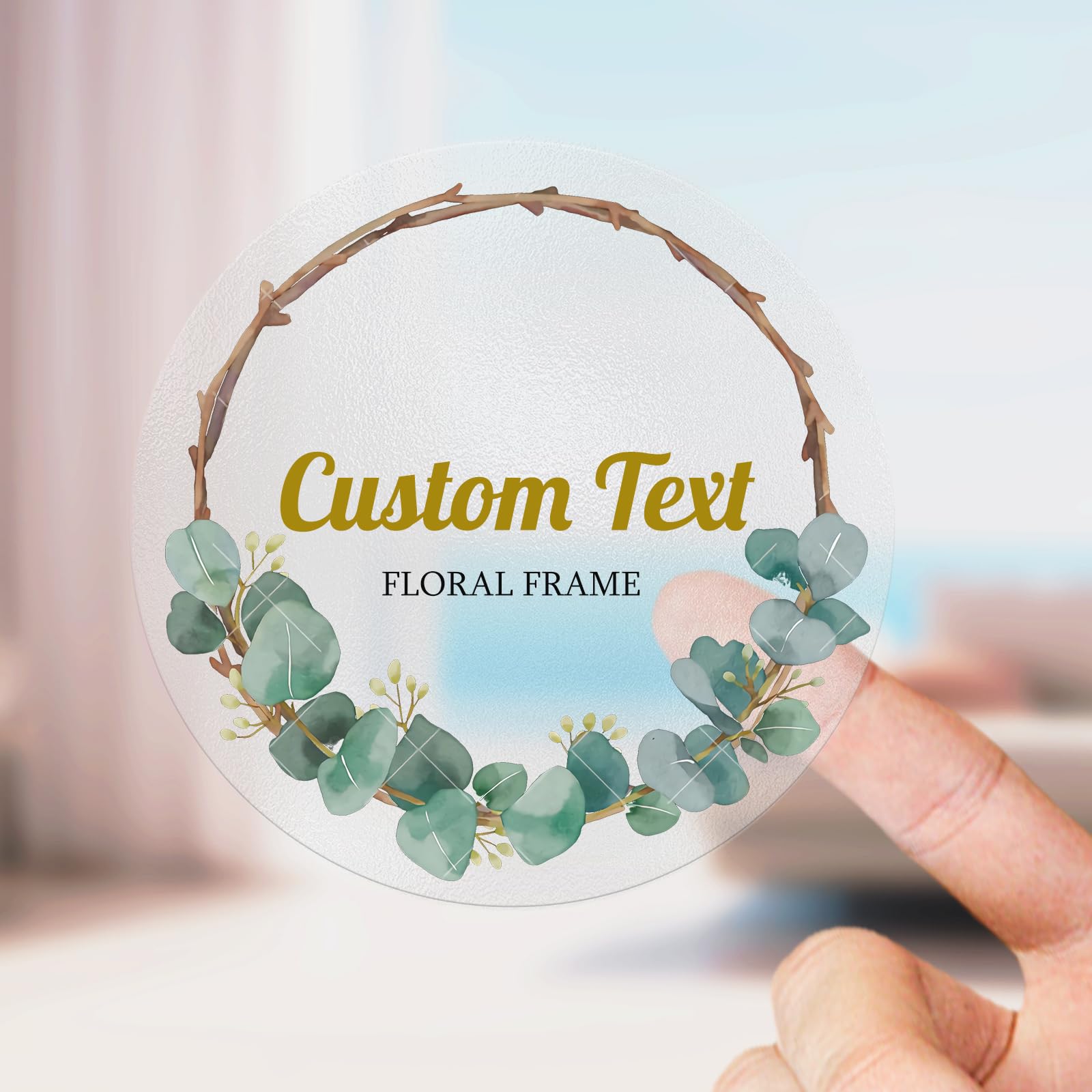 Youdian Personalized Custom Sticker Labels for Businesses Logo, Birthday Party Baby Candy Candle Gift Boxes Wedding Favors Thank You Stickers (