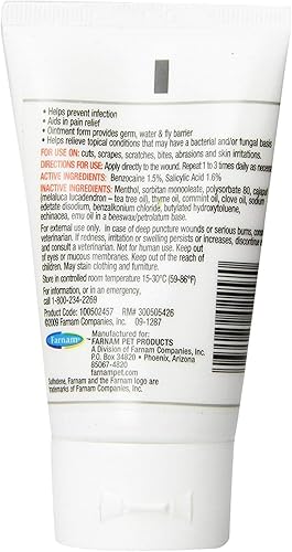 Miniatura 3 de Sulfodene Ungüento de 3 vías para perros (paquete de 2, 4 onzas)