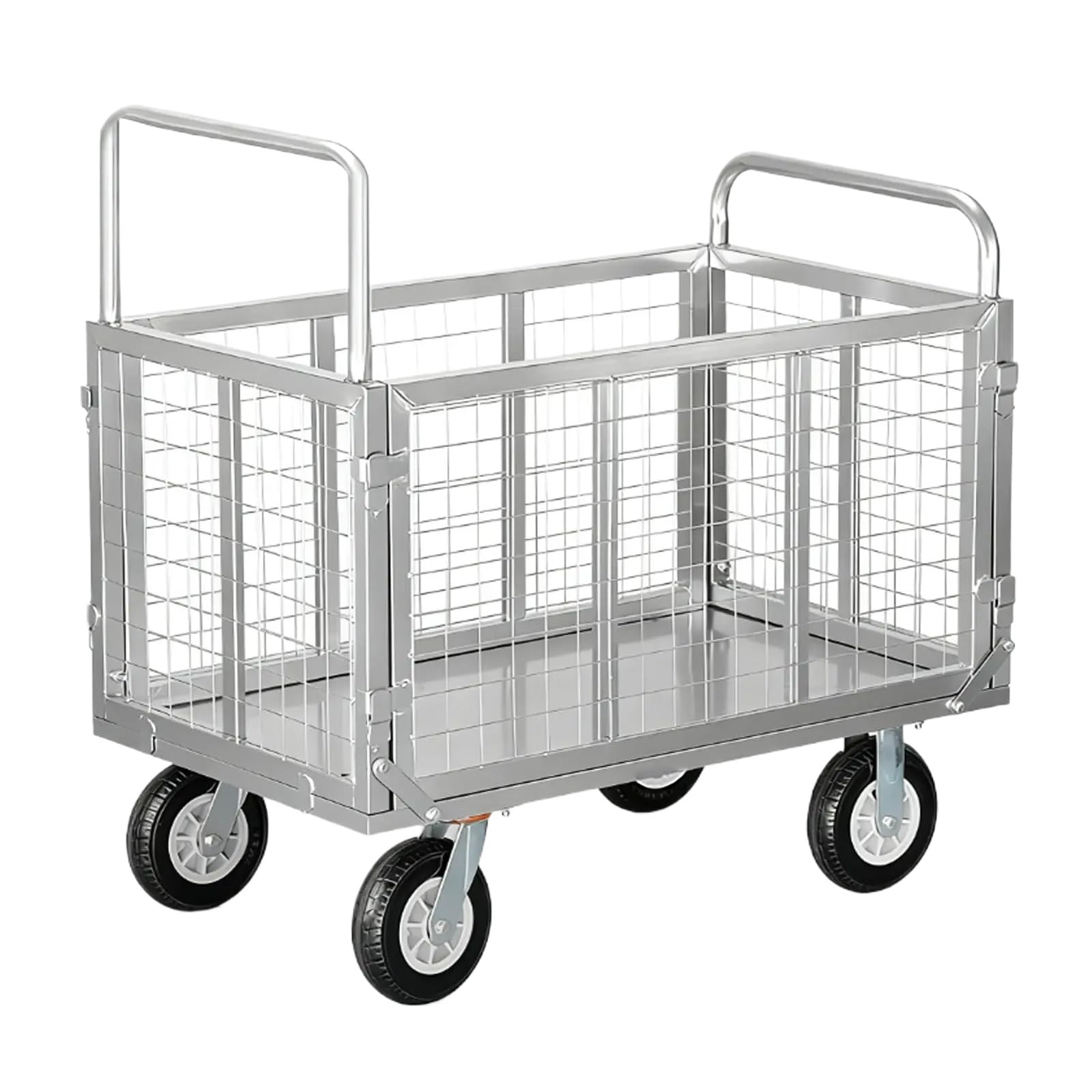 LKLNKVL Handcart, Load Capacity 300kg/660lbs, Easy to Install, Suitable for Homes, Supermarkets, Warehouses