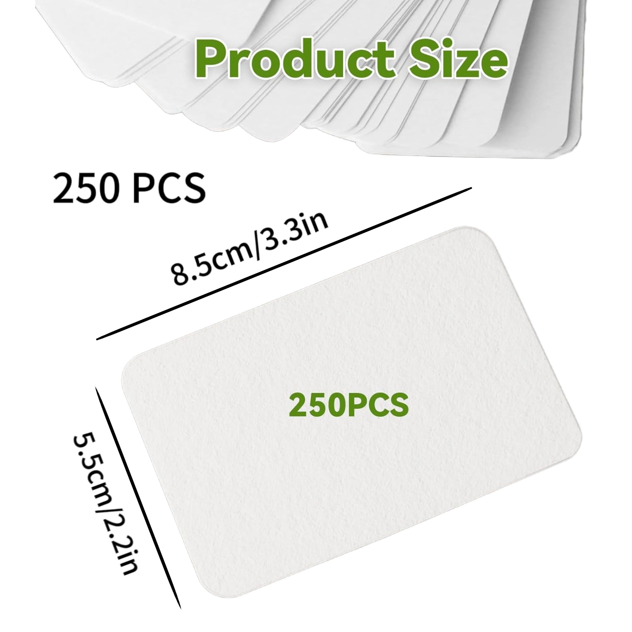 250 arkuszy fiszek 350 g/m², 8,5 x 5,5 cm, puste kartki papierowe, wizytówki, karty flash, kartki z papieru typu kraft do samodzielnego ozdobienia, do szkoły, biura, słownictwa, nauki słownictwa