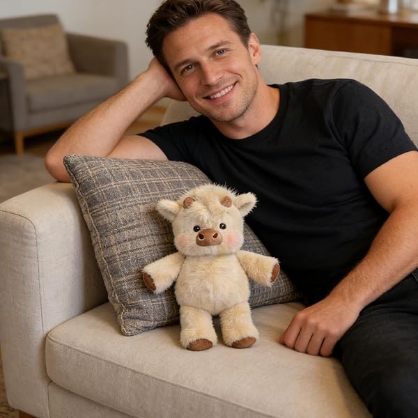 Générique Sanglier en Peluche - Veau Courant De 45 Cm, Peluche Douce Et Mignonne, Mouton À Collectionner, Animal EnPeluche pour Hommes, Femmes, Enfant Et Adolescents - 5