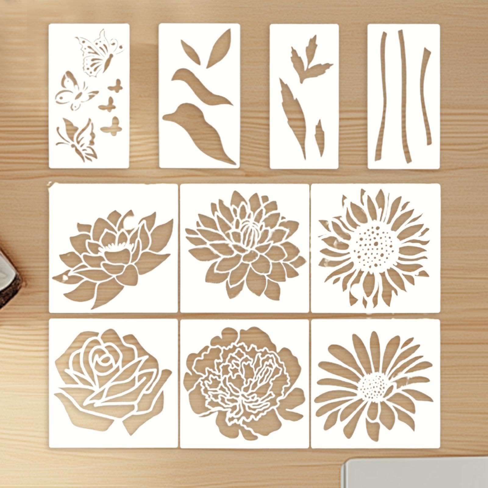 Plantillas de pintura grandes lavables para paredes sin goteos