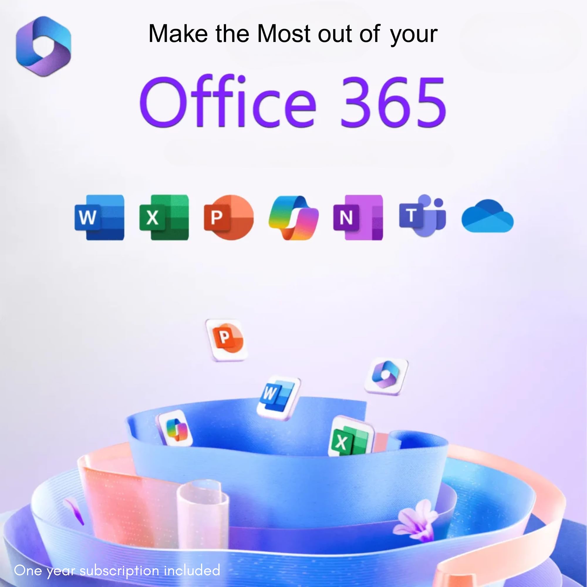 HP Rose Gold Ultrabook 14 Laptop with Microsoft 365 Home and Business • Intel 4-Core CPU • 1.1TB Storage (1TB OneDrive and 128GB SSD) • 8GB RAM • Windows 11 w/o Earphones