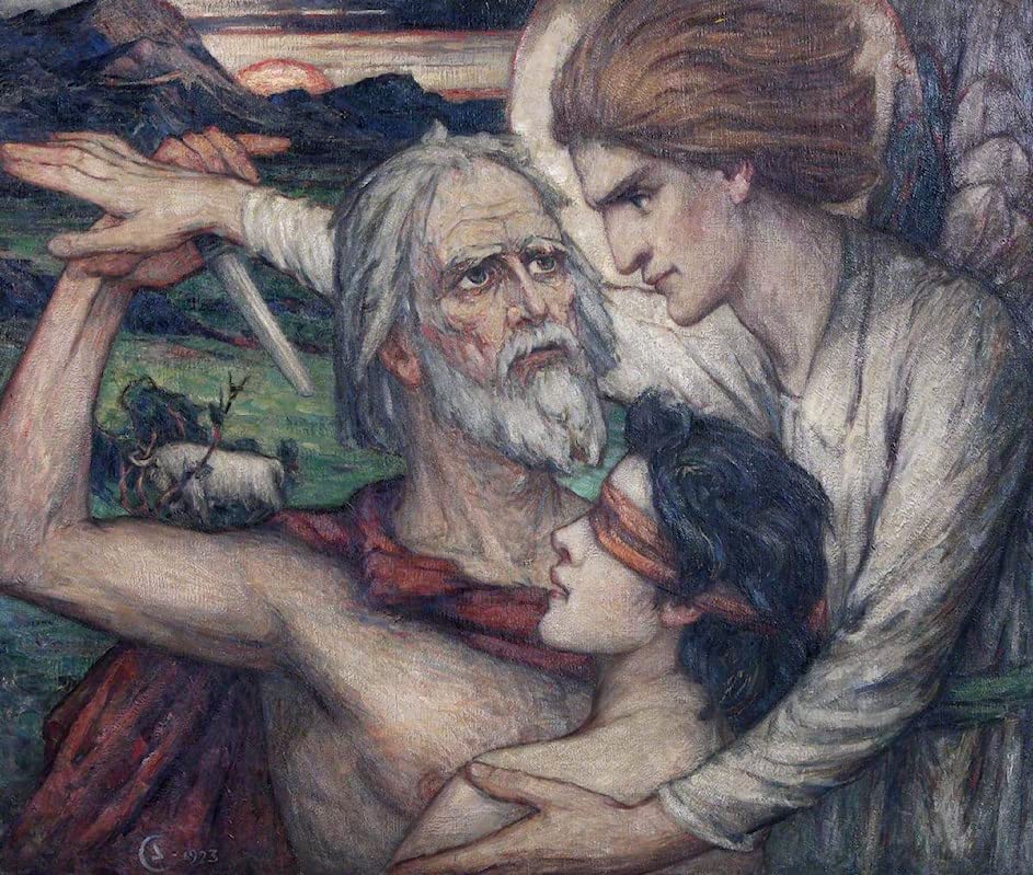 Tableau Le Sacrifice d'Isaac de Stewart Carmichael décoration grand salon