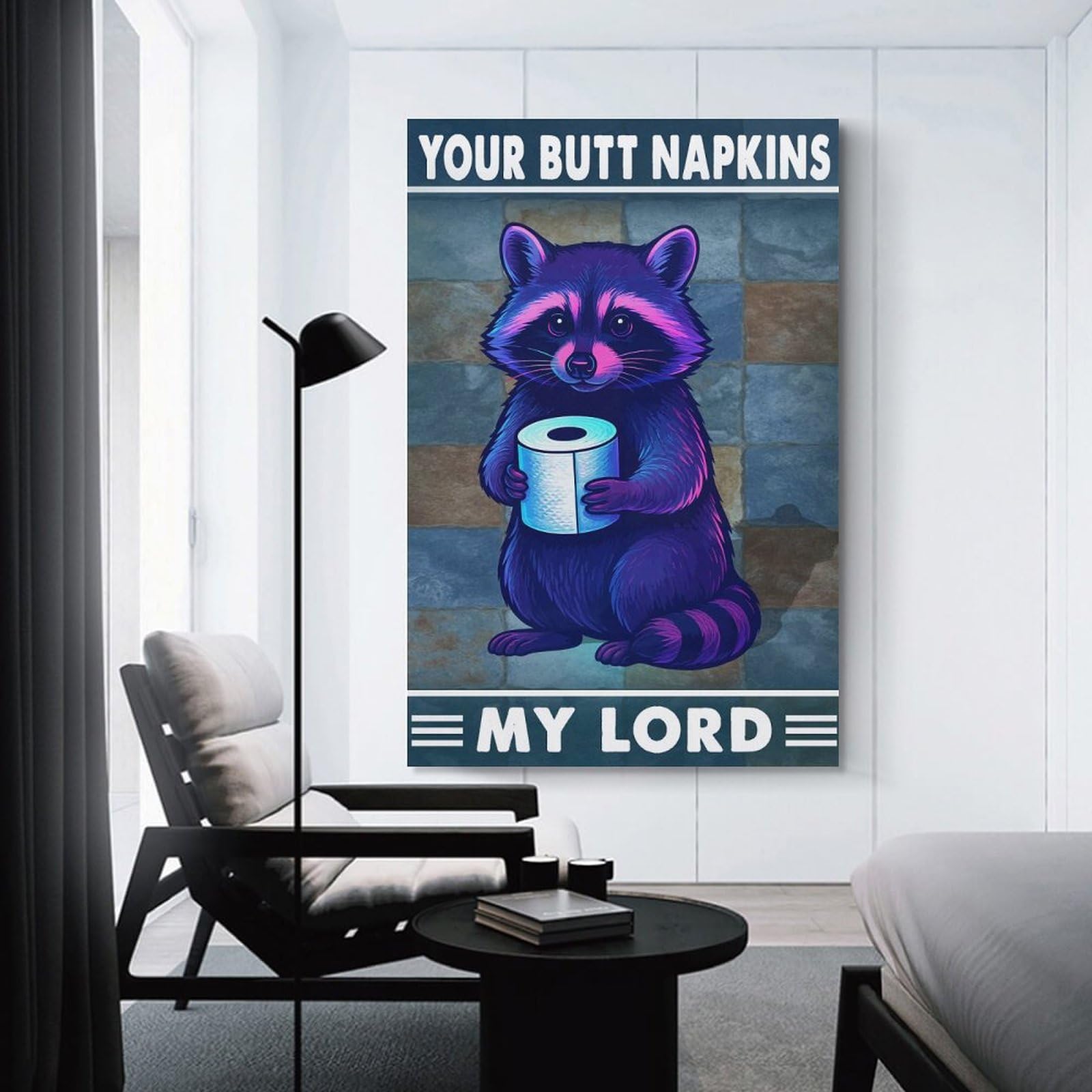 Junmoney Unframe-Style-20-1 Your Butt Napkins My Lord Canvas Wall Decor, 24X36inch(60X90cm), For Apartment Walls, Studios Or Work Areas, Decorative Canvas Decor For Home Updates