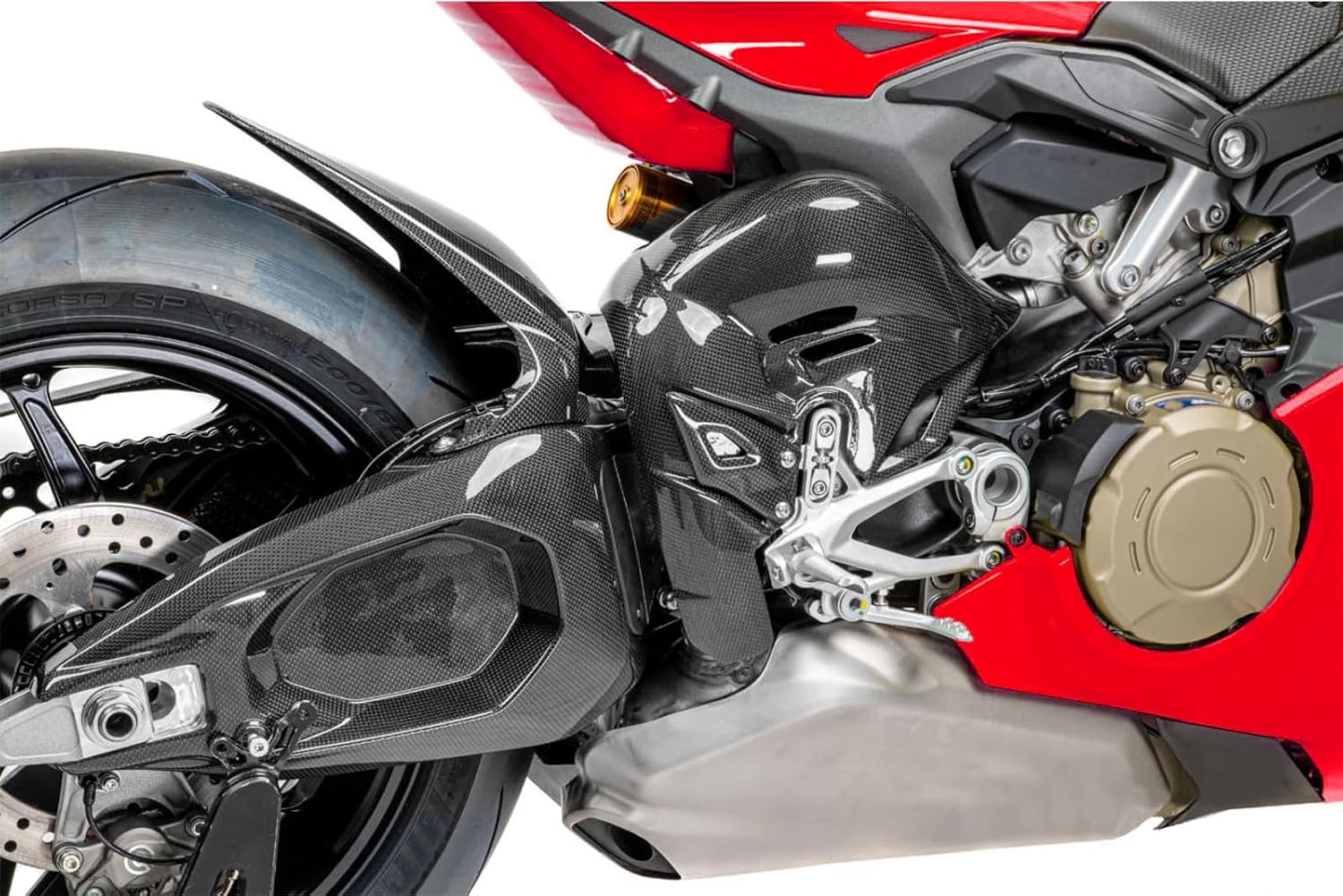 V4 Pipe Heat Shield Cover Carbon Fiber for Ducati Panigale V4 V4s 2025 2026