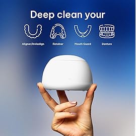 Zima Dental Pod: Ultrasonic Retainer Cleaner. The Original Retainer Cleaner Machine, Aligner Cleaner, Nightguard Cleaner, Mouthguard Cleaner, Denture Cleaner. Ultrasonic Cleaner For Oral Dental Care